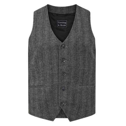 Tooting & Brow Vialli Waistcoat Charcoal